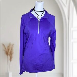 H&M Sport Quarter-Zip Long Sleeve Athletic Top Size XL